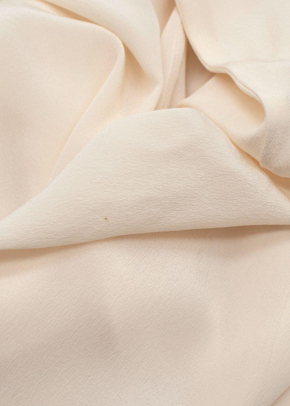 Victoria Beckham Ottoman-Paneled Silk Crepe De Chine Shirt