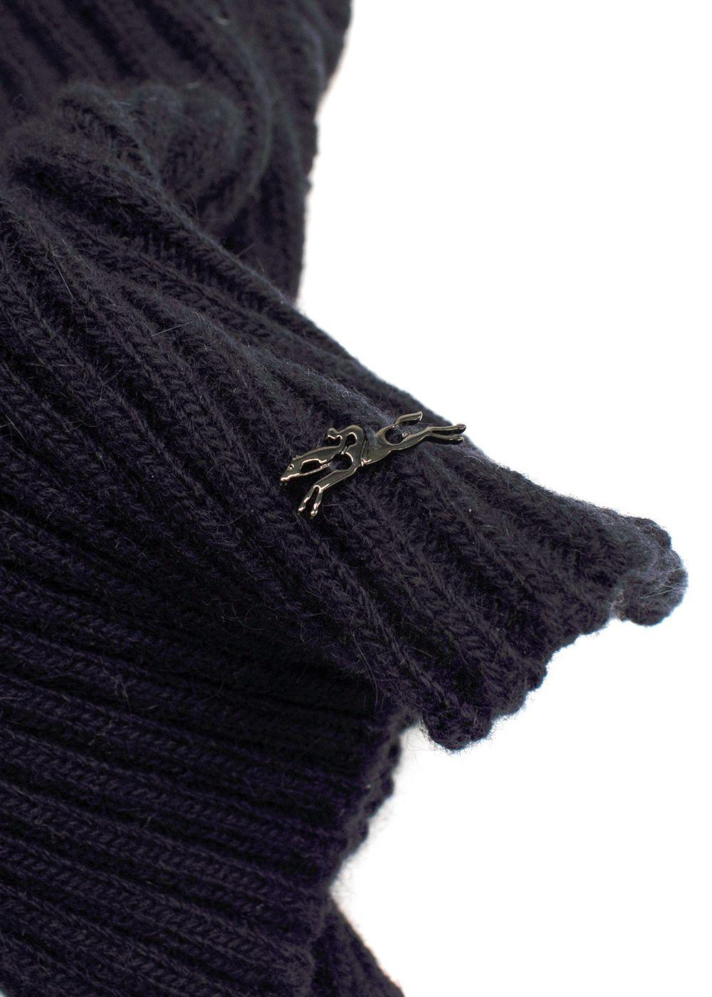 Longchamp Navy Knitted Snood