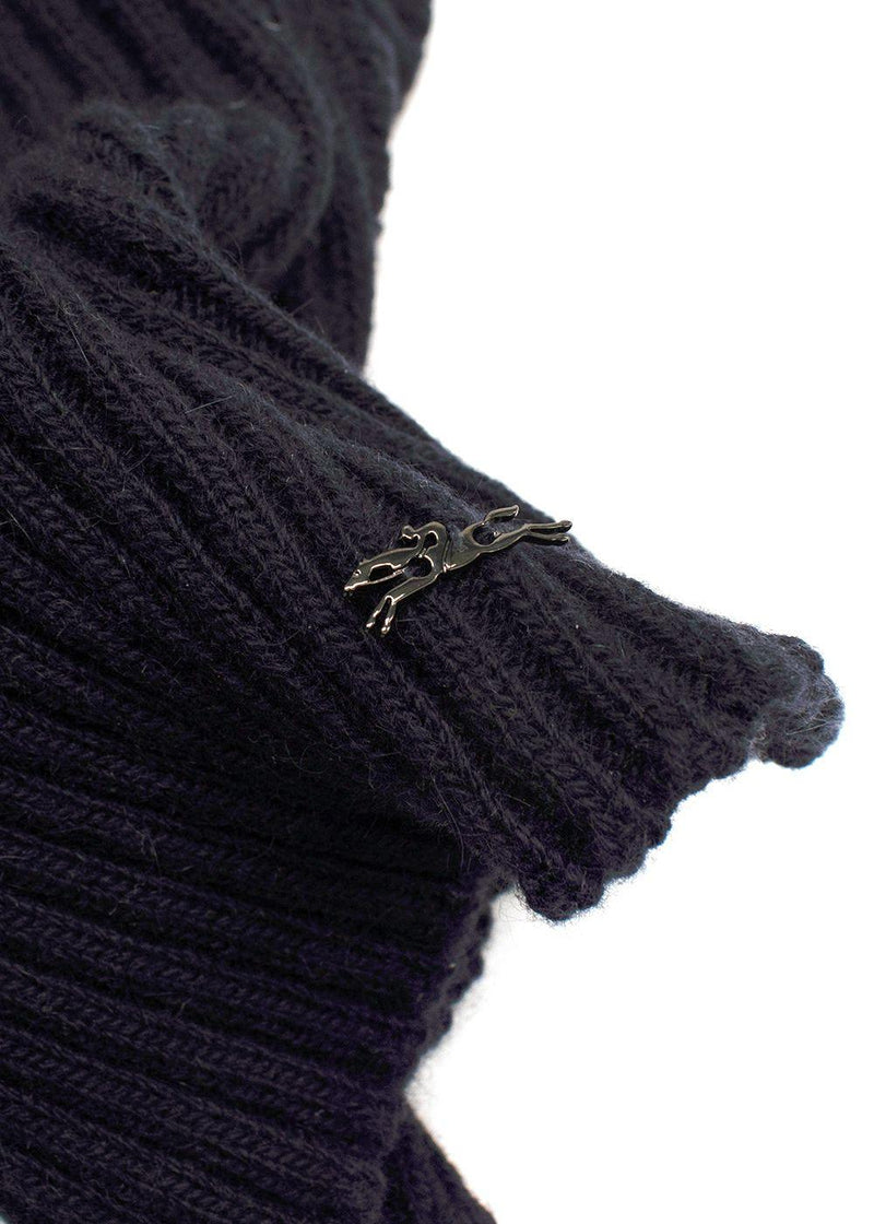Longchamp Navy Knitted Snood