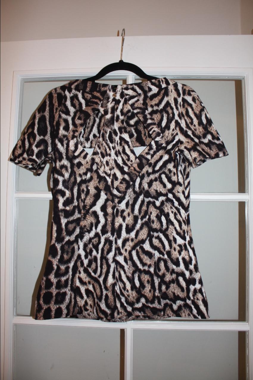 Just Cavalli leopard-print stretch top