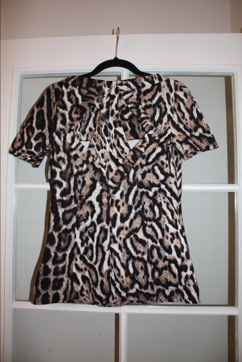 Just Cavalli leopard-print stretch top