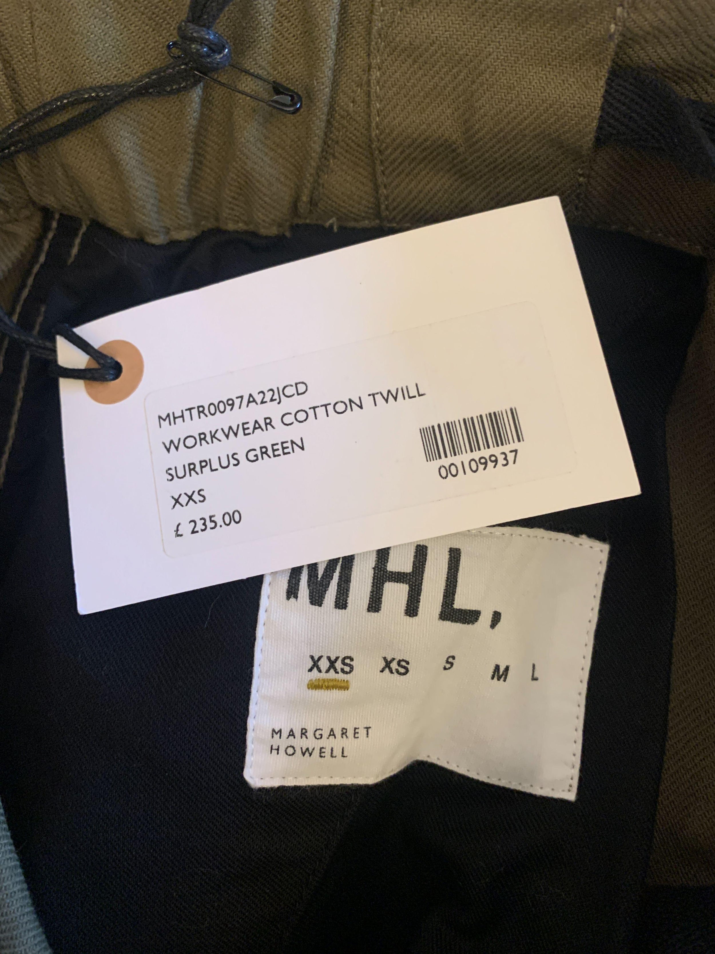 MHL Khaki Straight Leg Trousers