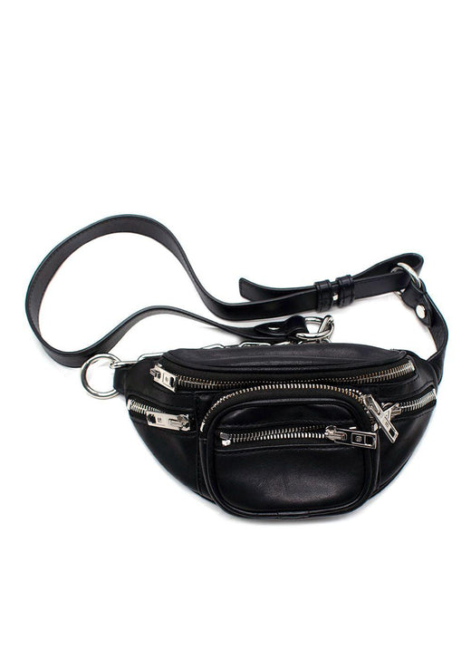 Alexander Wang Black Leather Mini Bum Bag