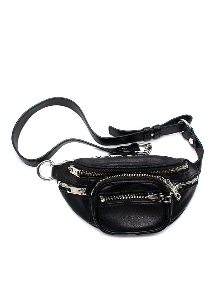 Alexander Wang Black Leather Mini Bum Bag