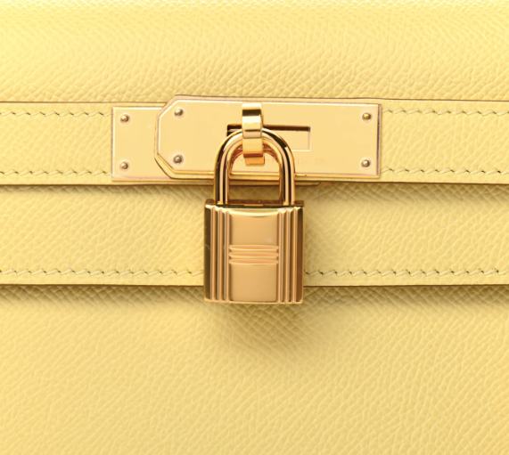 Hermès Kelly 28 Epsom Sellier Jaune Poussin