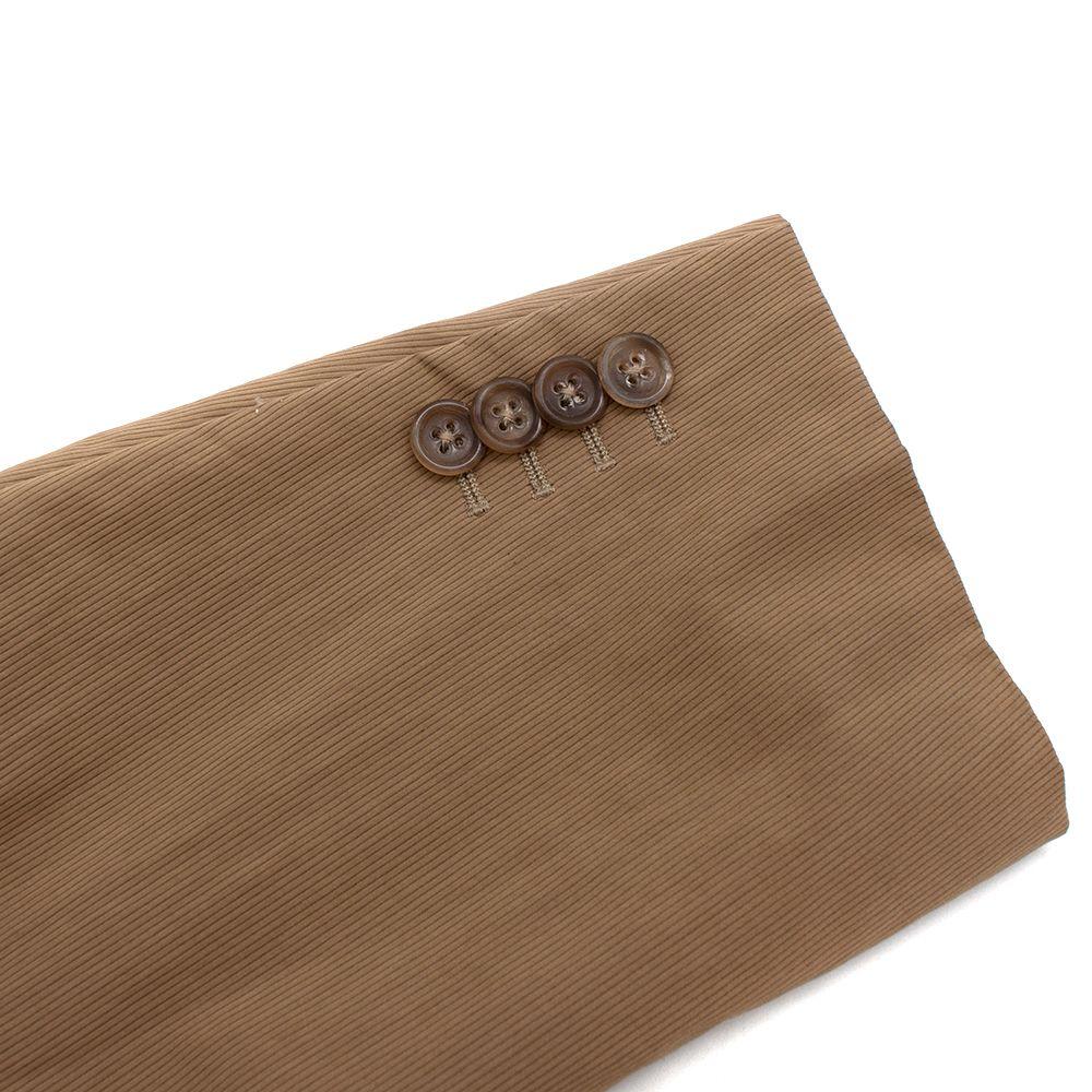 Jil Sander Brown Textured Single Breasted Blazer