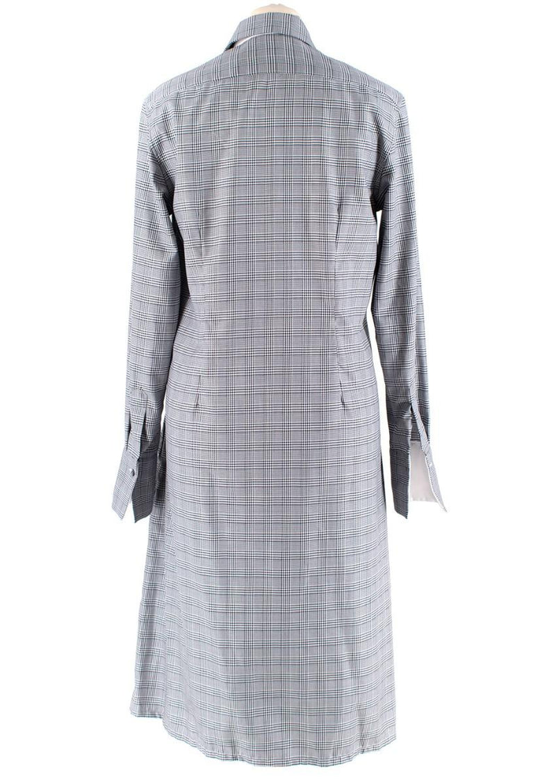 PDN London Prince of Wales Check Cotton Shirt Dress