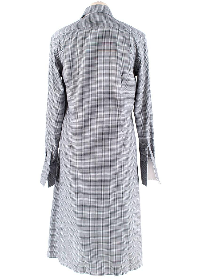 PDN London Prince of Wales Check Cotton Shirt Dress