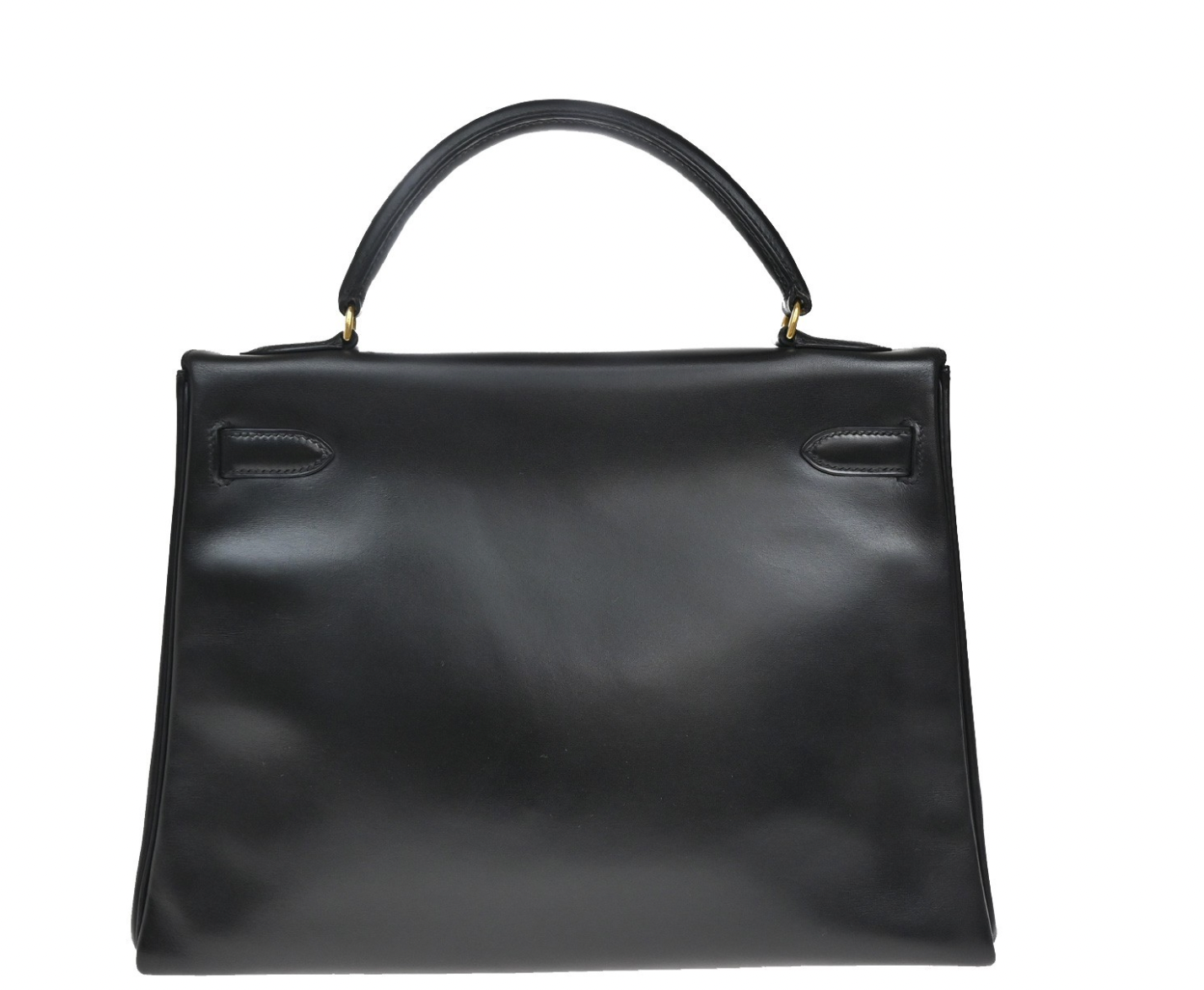 Hermes Black Kelly With Gold Hardware 32Cms