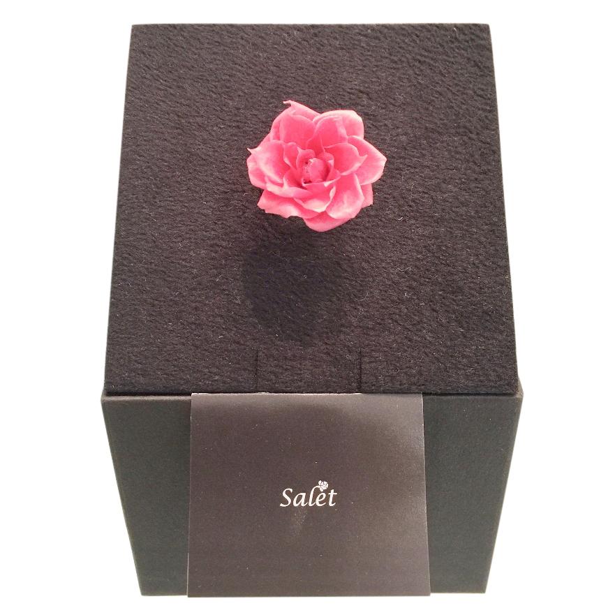 Salet Resin Pink Rose Ring