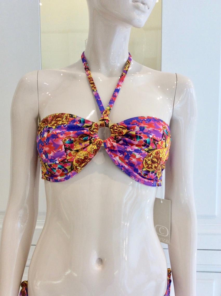 Couture Bali Print Bandeau Bikini