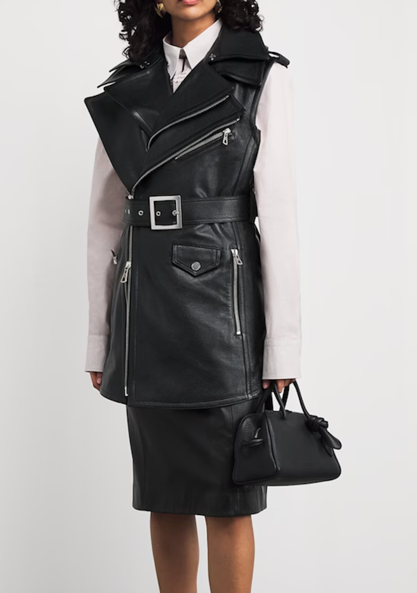 Jean Paul Gaultier Belted Leather Vest