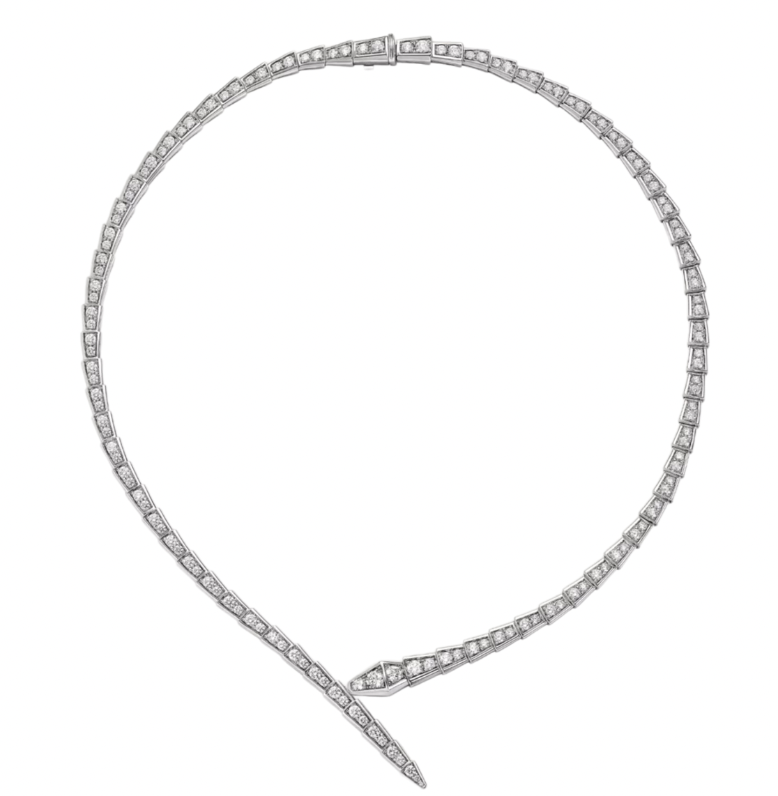 Serpenti Diamond And White Gold Necklace