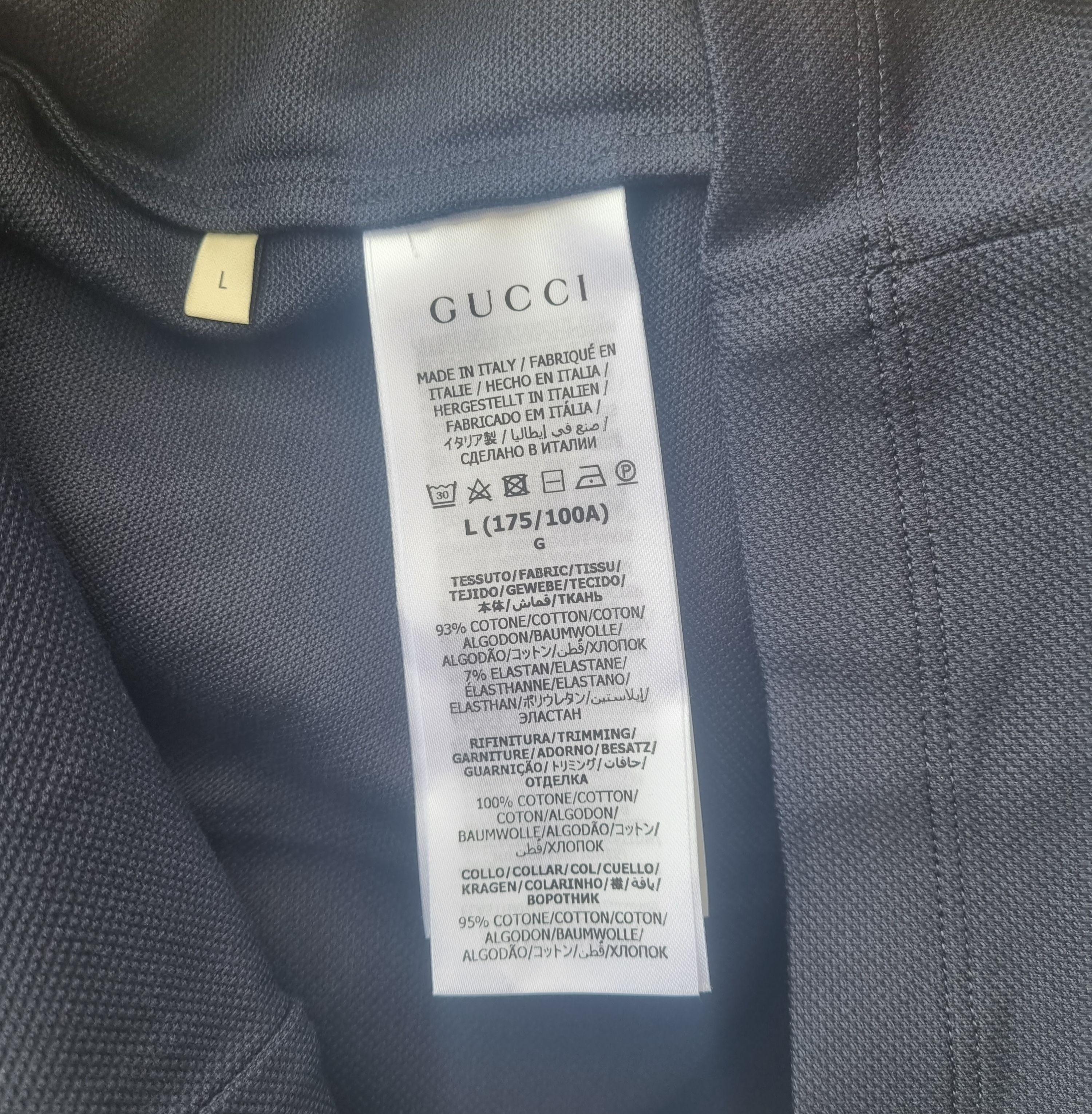 Cotton polo with Web and feline head