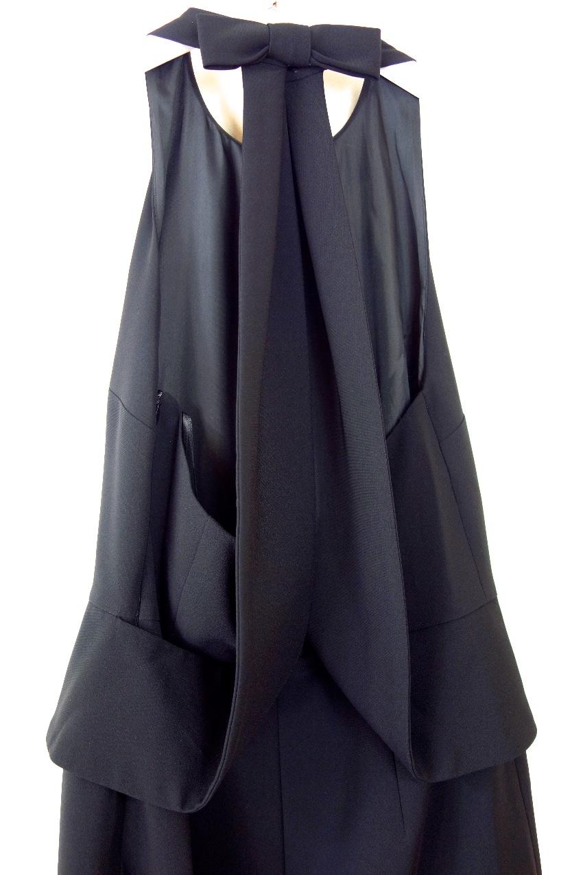 Moschino Cheap & Chic Crepe Halterneck Peplum Dress