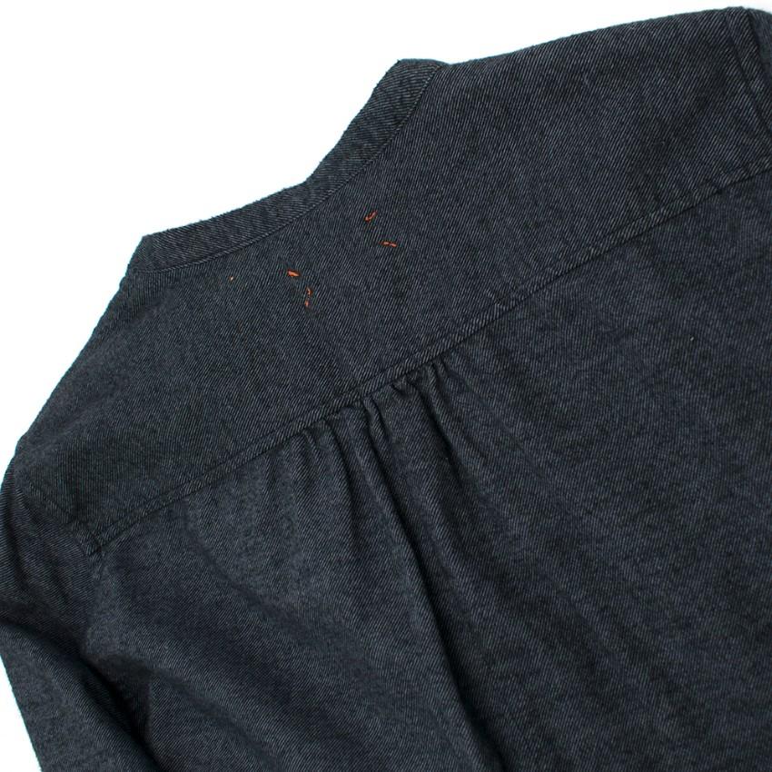 Chinti and Parker Blue Denim Flannel Organic Cotton Shirt