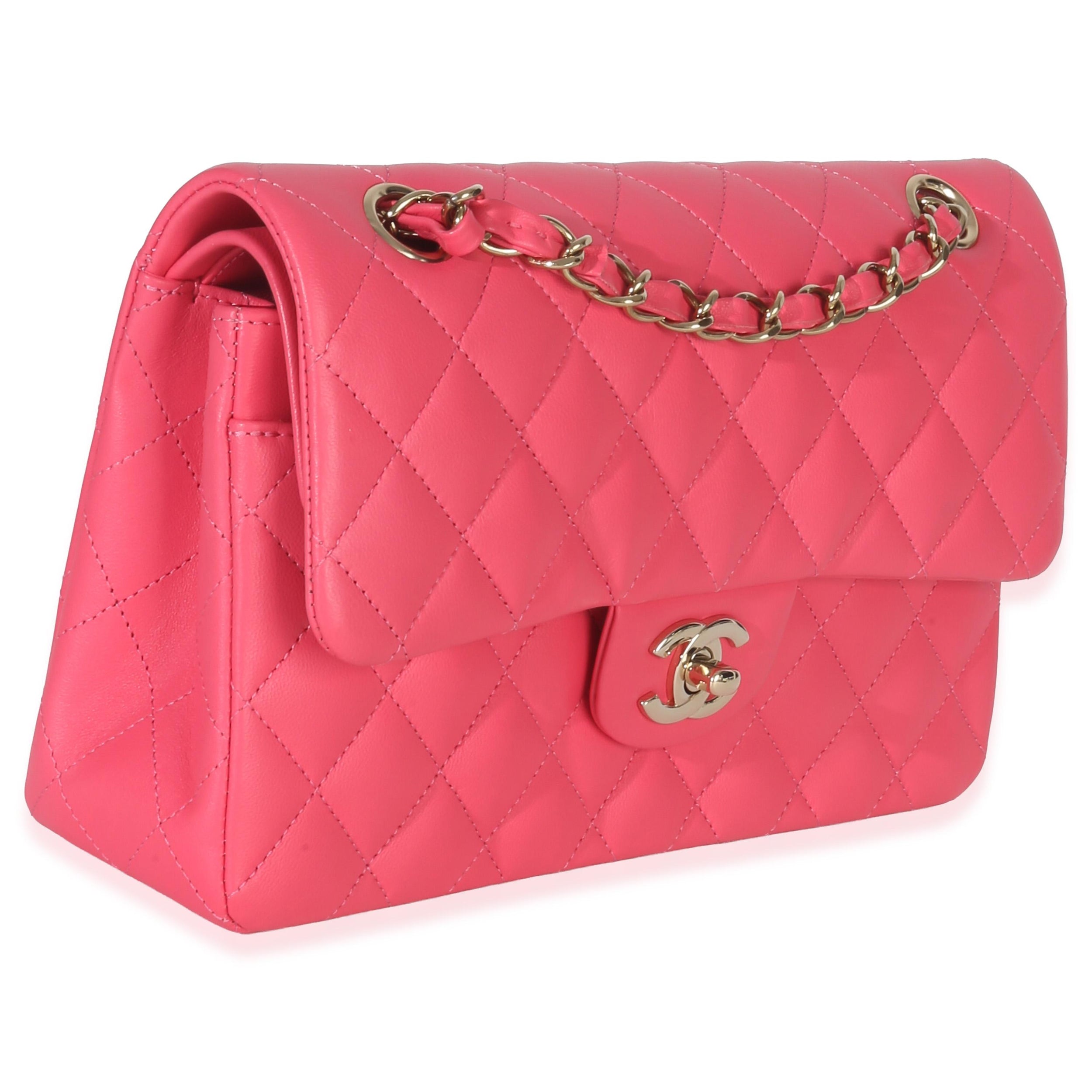 Chanel Quilted Lambskin Small Classic Double Flap Bag