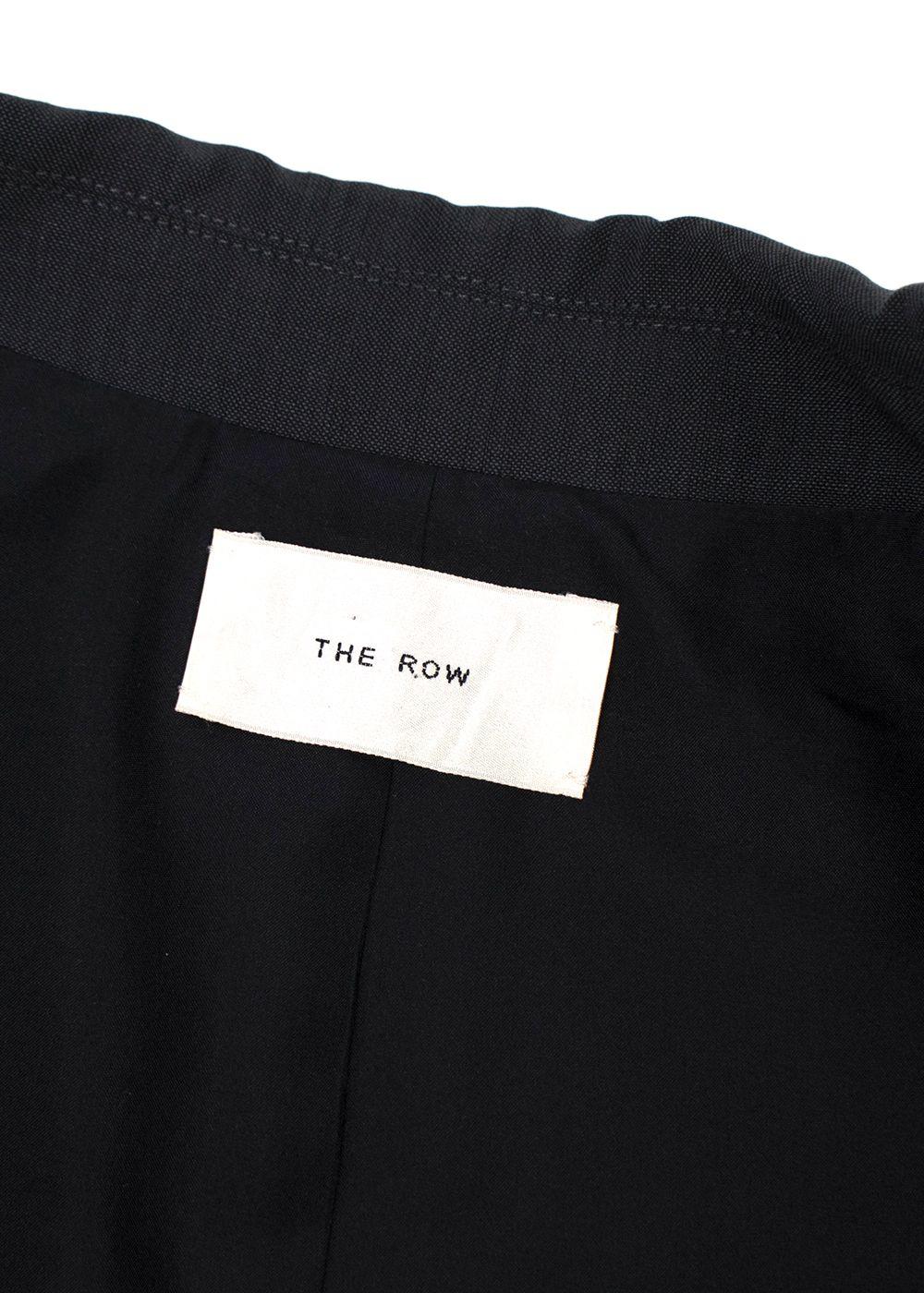 The Row Dark Grey Long Blazer