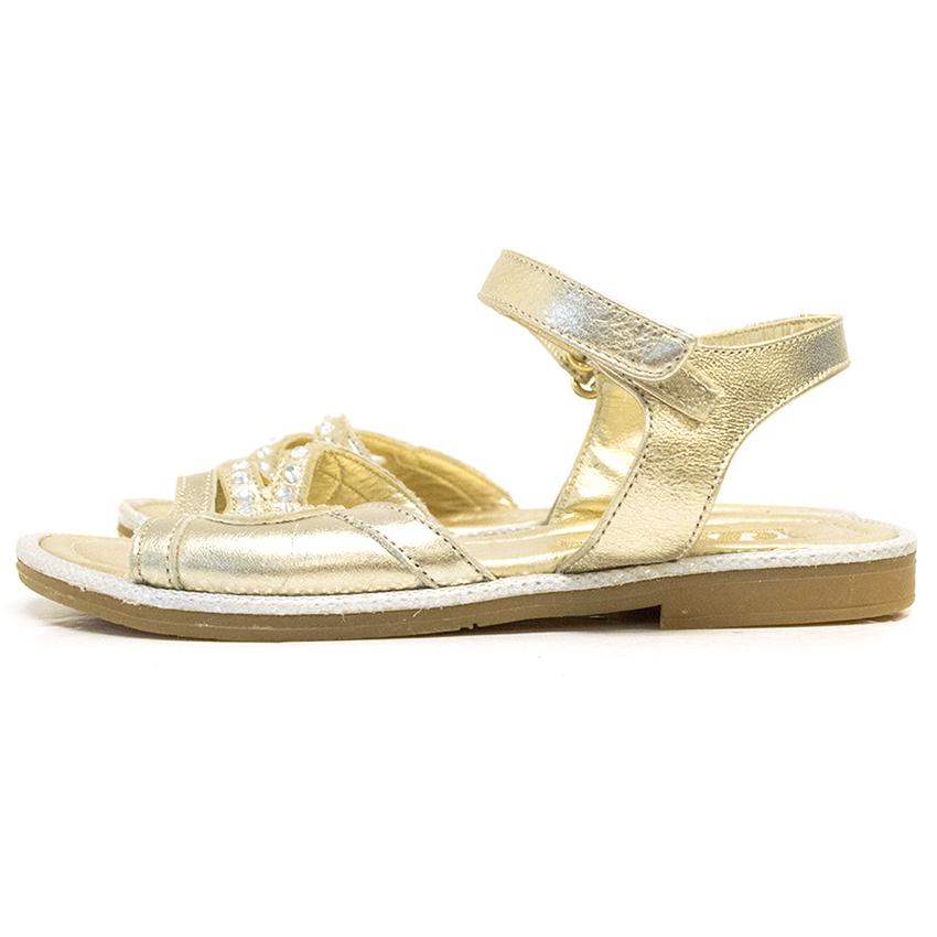 Step 2wo Girls Gold Sandls