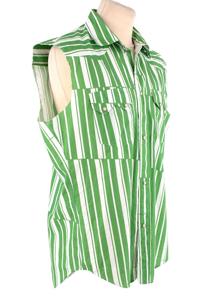 Phipps Tectonic Striped Cotton Poplin Rockhound Shirt
