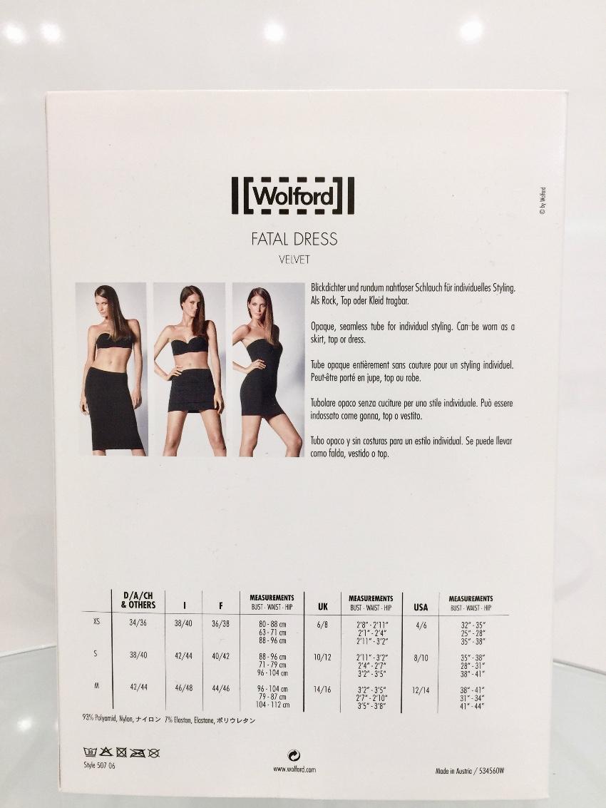 Wolford Fatal Dress Limited Edition Silver Shine