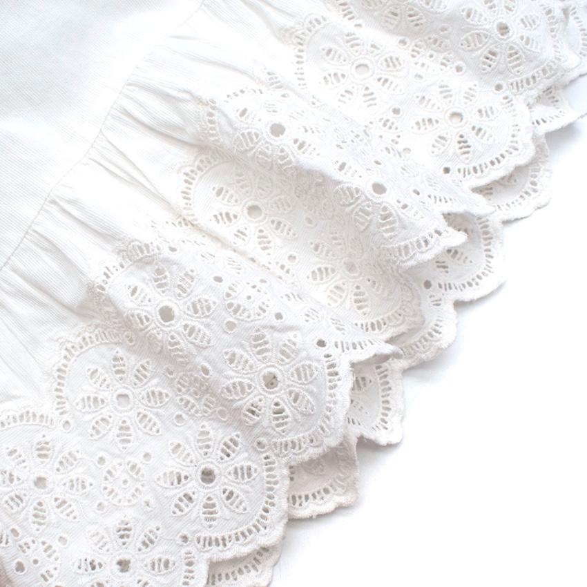 Bonpoint White Broderie Anglaise Skirt