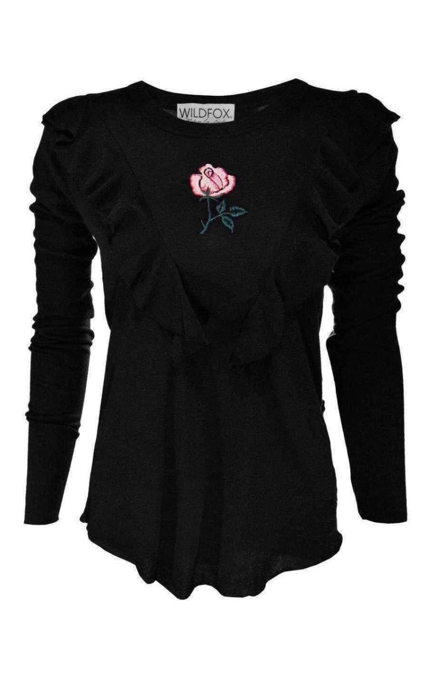 Wildfox Tea Rose Lucienne Long Sleeve Top