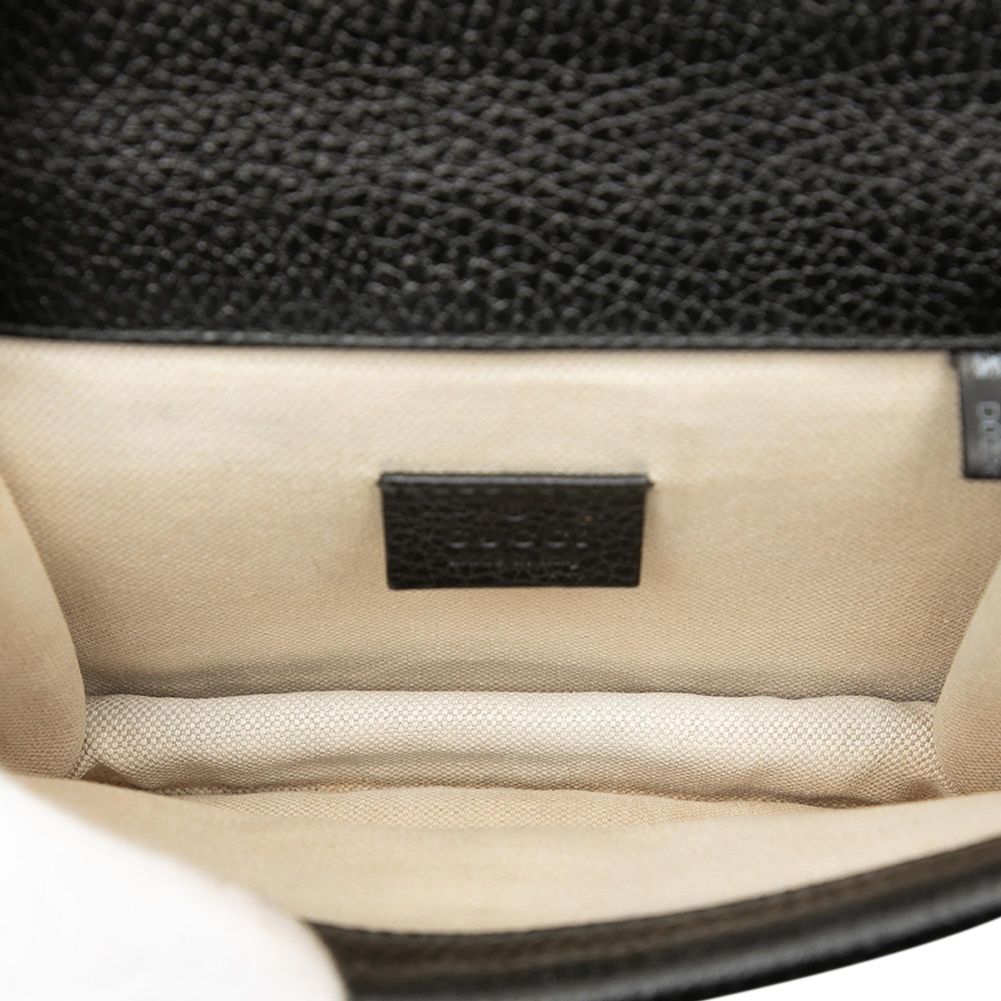 Gucci Black Small Leather Dionysus  Crossbody