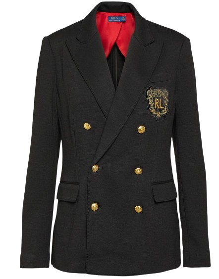 Polo Ralph Lauren Black Double-Breasted Classic Blazer