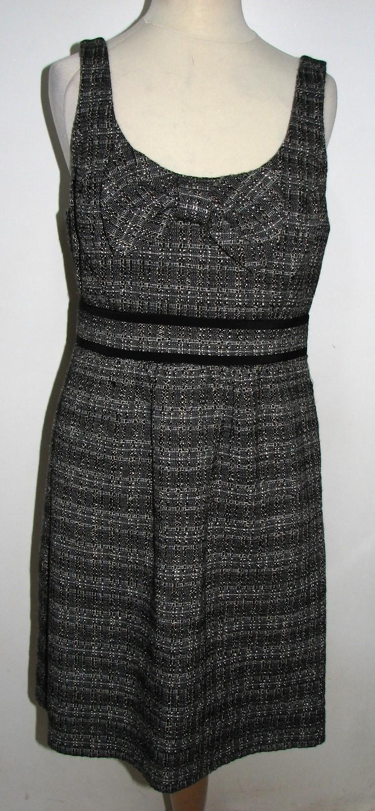 Tibi black and white bow embellished dress