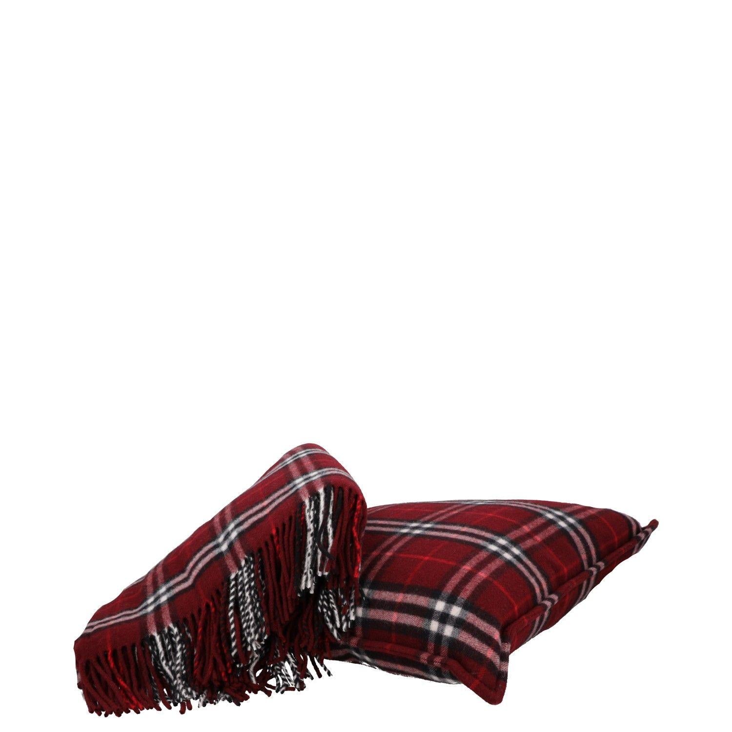 Burberry Check Cashmere Cushion and Blanket