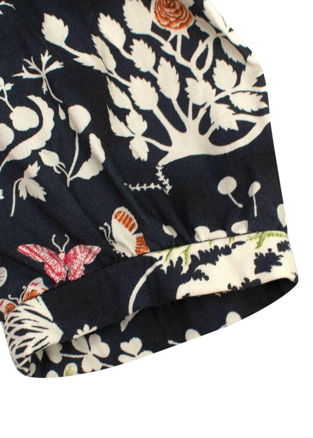 Bonpoint Baby 6m Black Floral Dress