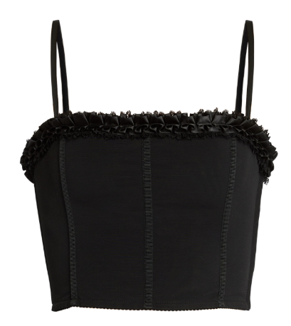 Mach & Mach Stretch Tulle Corset Top