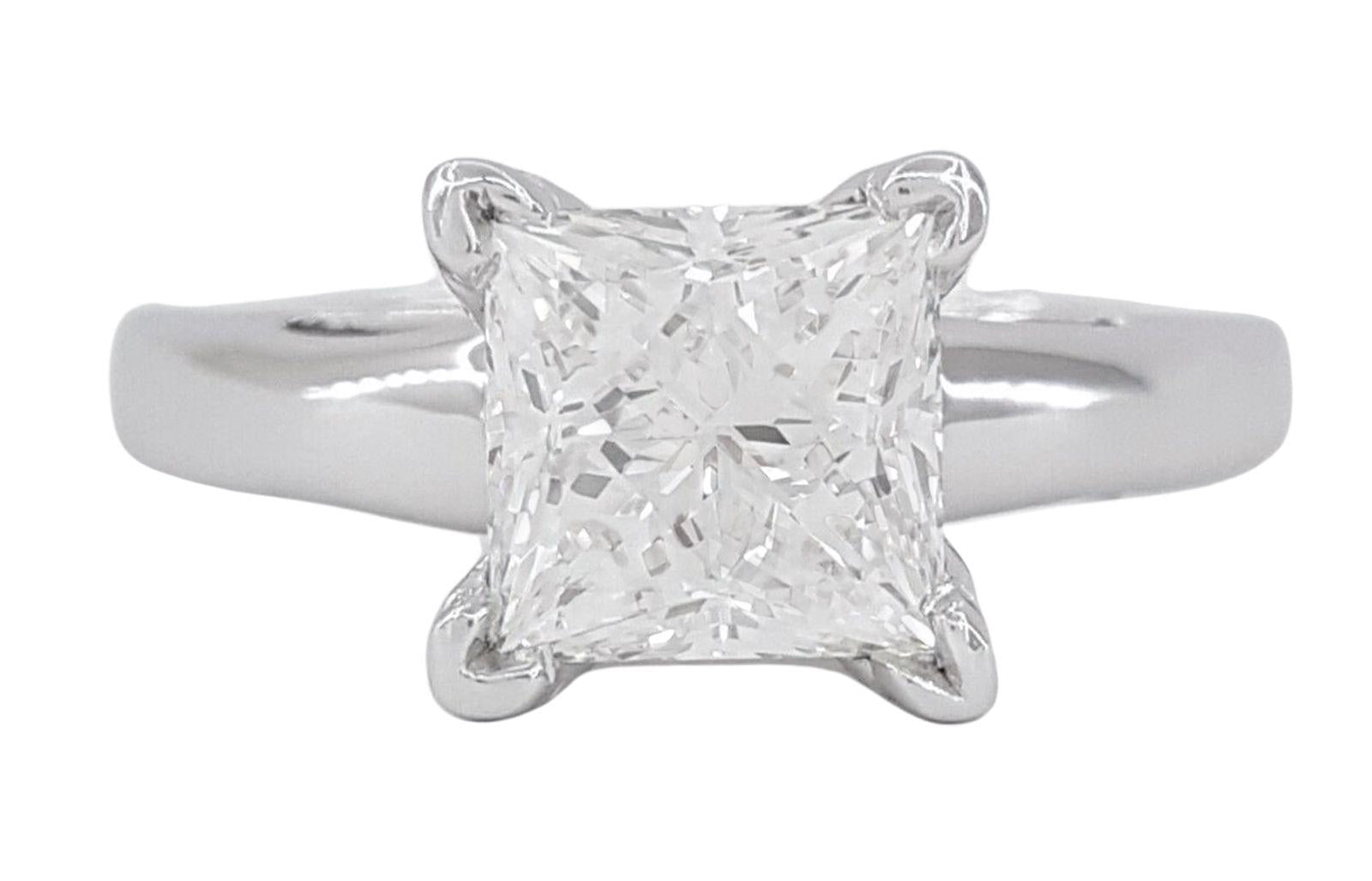 Verde 2ct IGI Certified Lab-grown Solitaire Princess Cut Diamond Ring
