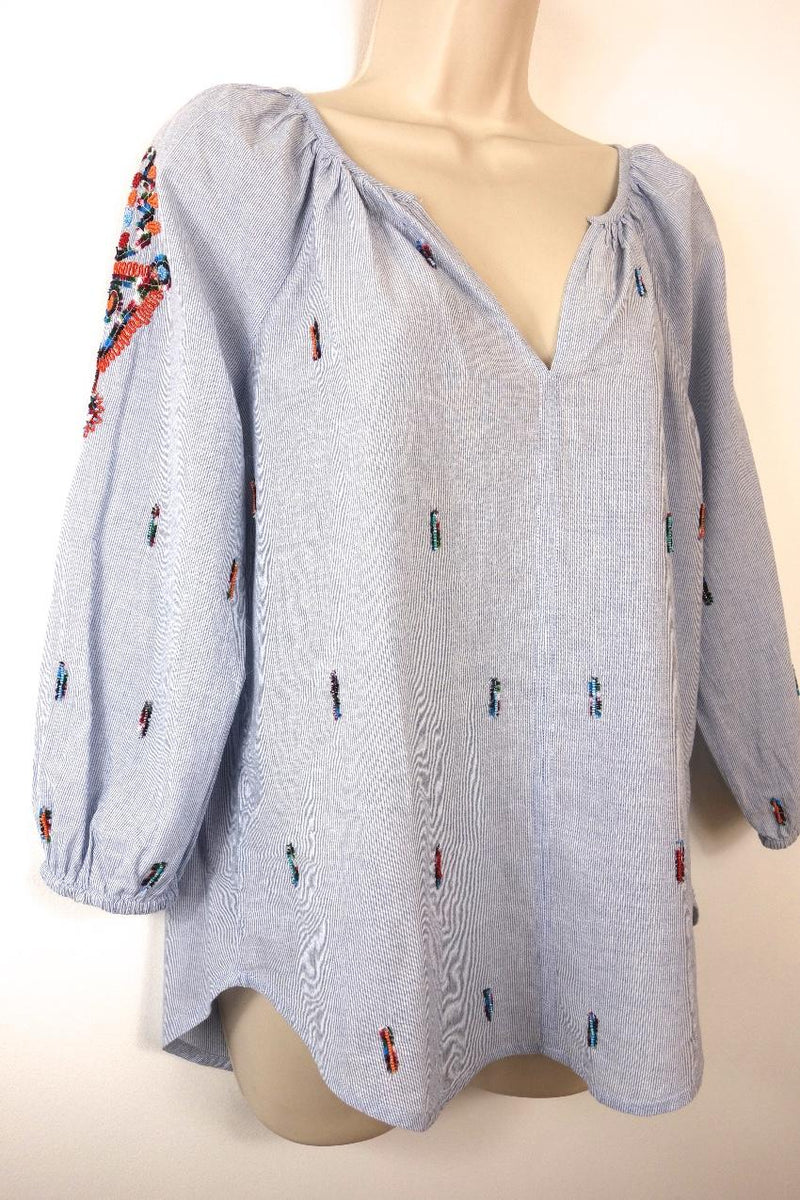 Velvet by Graham & Spencer Shailene Embroidered Blouse