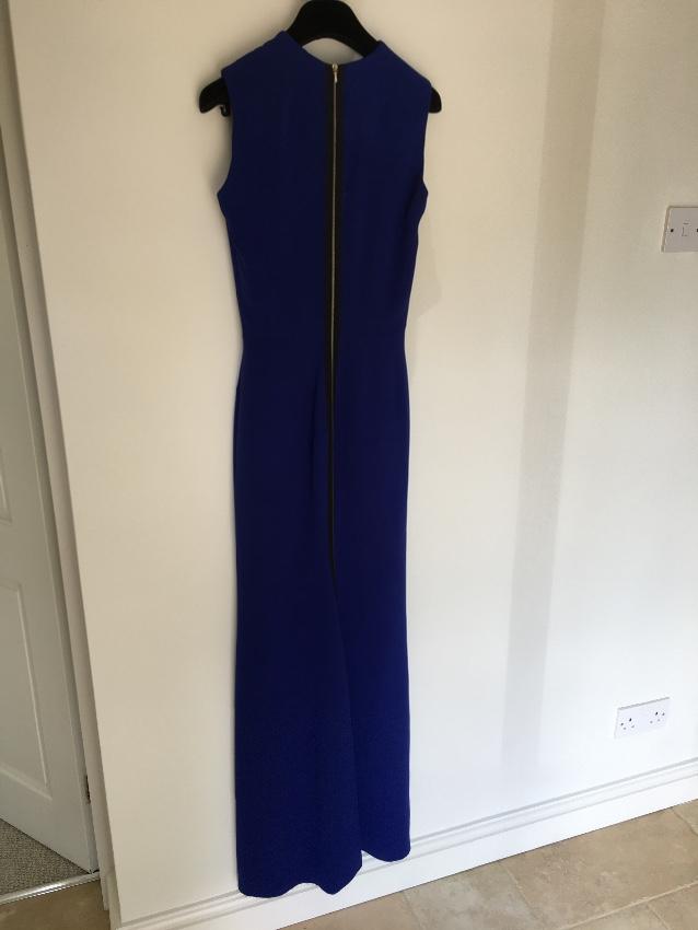Victoria Beckham Blue Sleeveless Gown