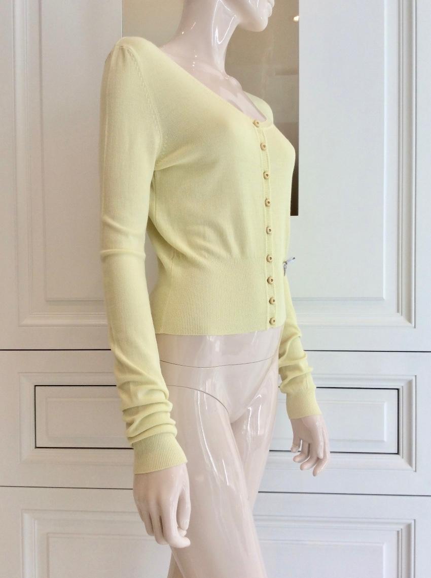 Blumarine Lemon Yellow Cardigan