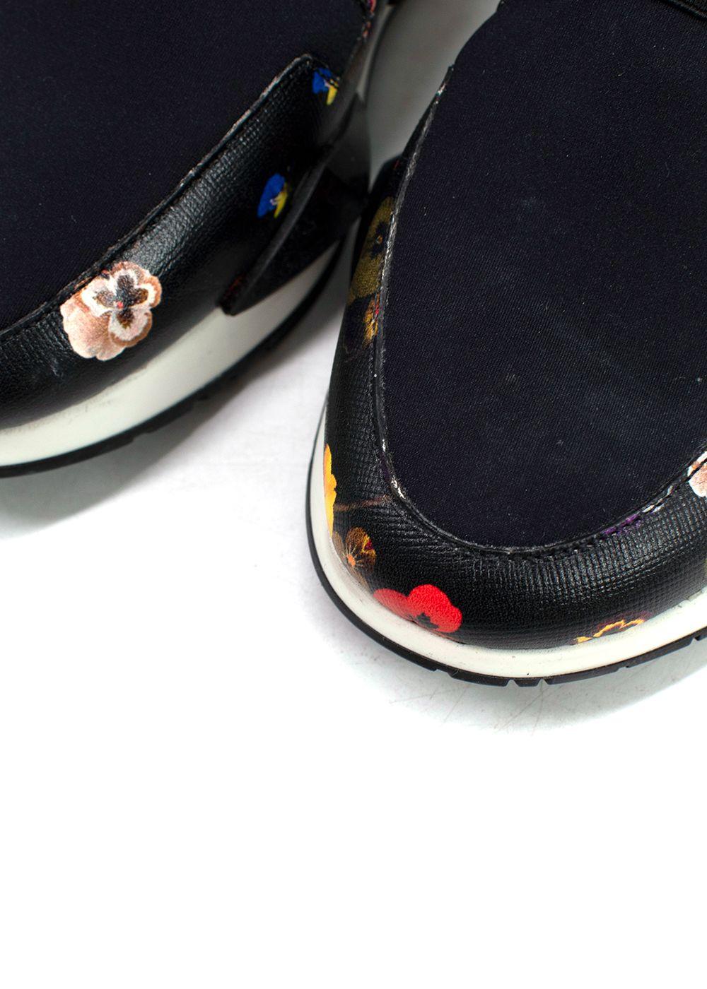 Givenchy Black Floral Runner Sneakers
