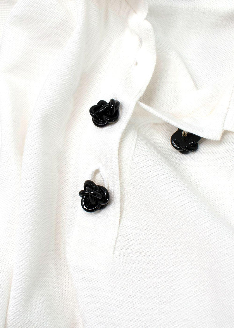 JW Anderson White Cotton Polo Shirt