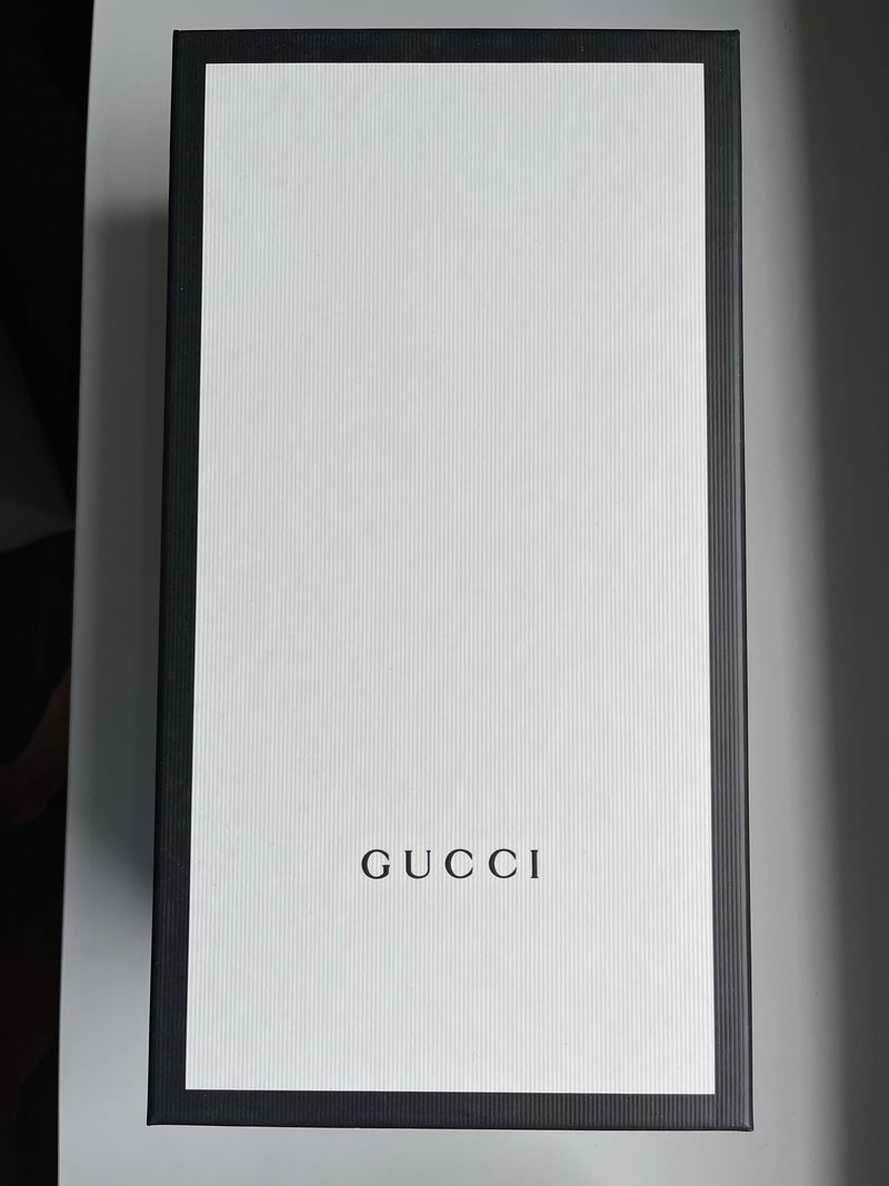 Gucci Black Leather Princetown Slippers