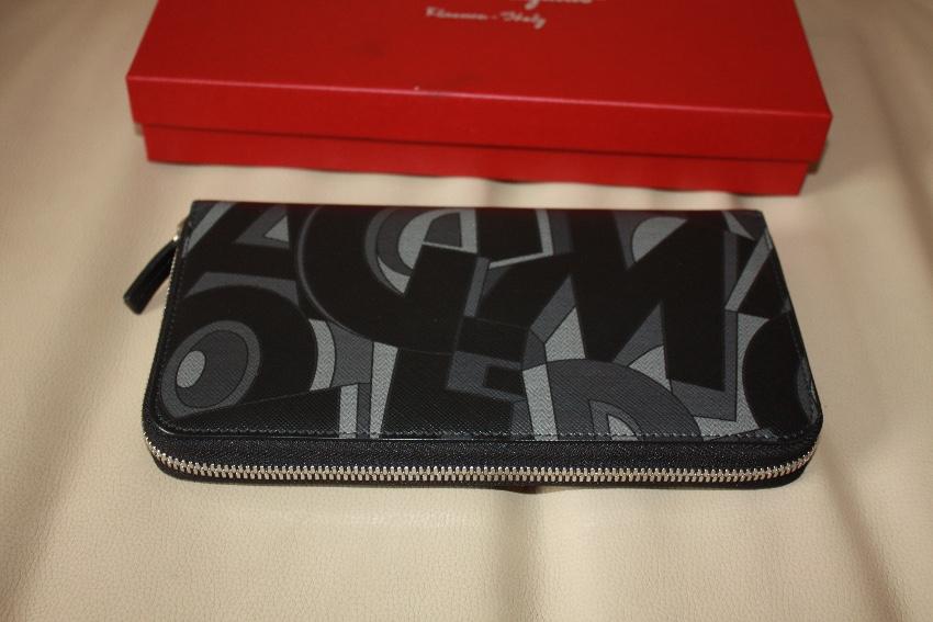Salvatore Ferragamo Printed Zip-Around Wallet