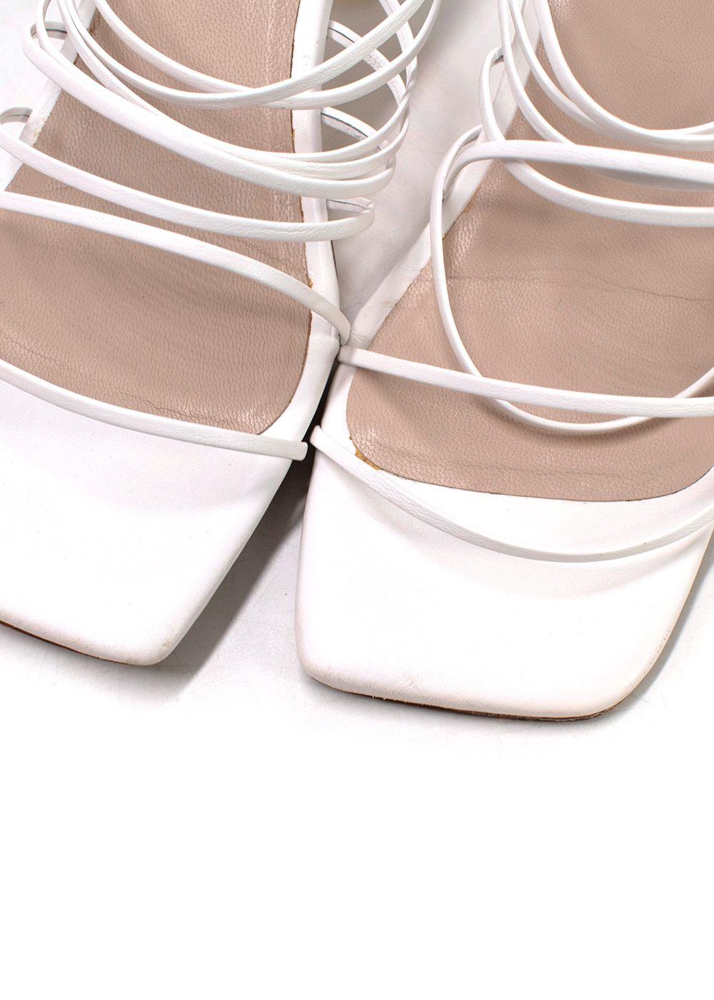 Rejina Pyo White Strappy Mules