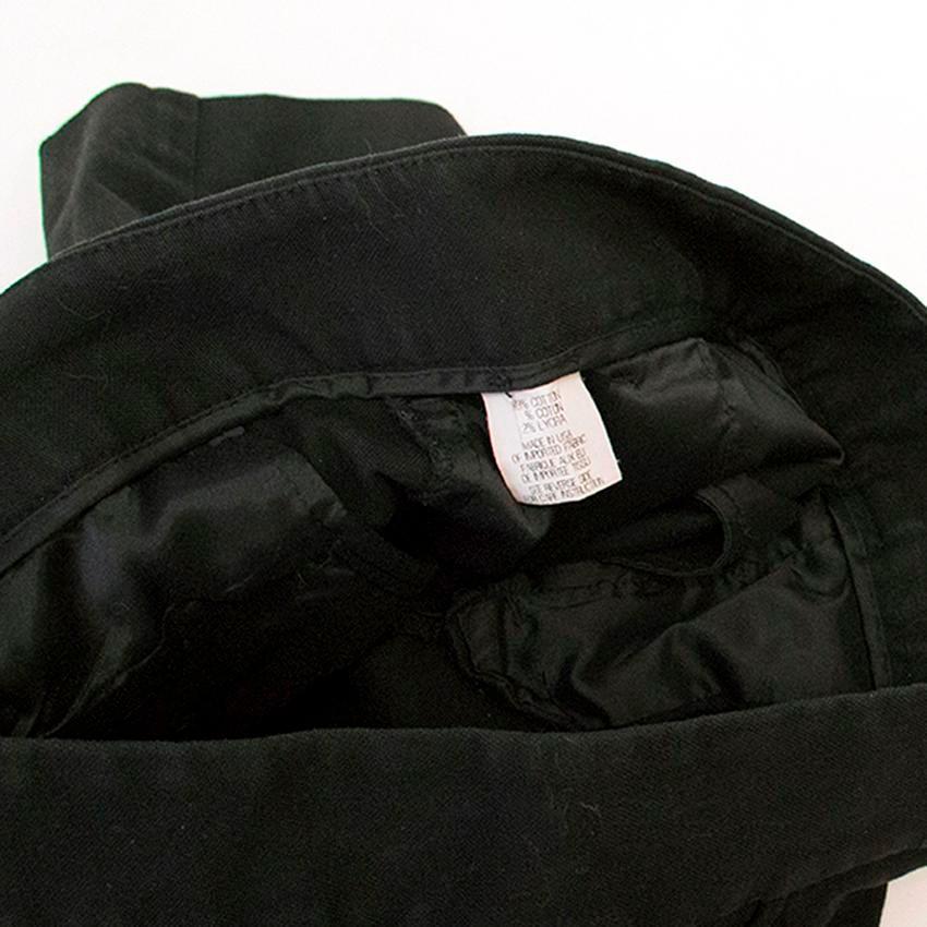 Theory washed black mini shorts