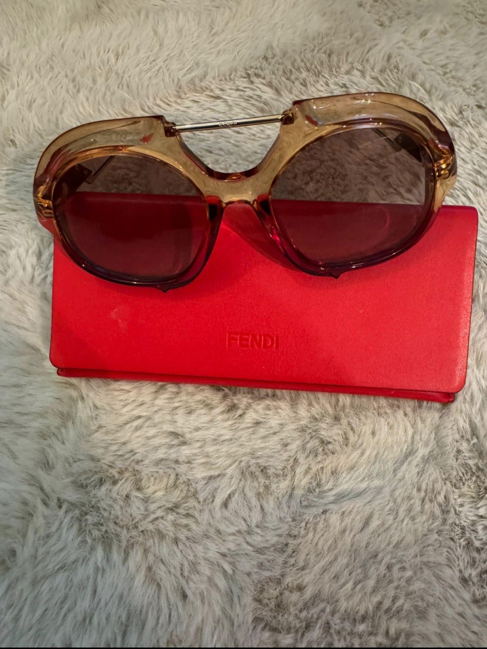 Fendi Large Acetate Sunglasses