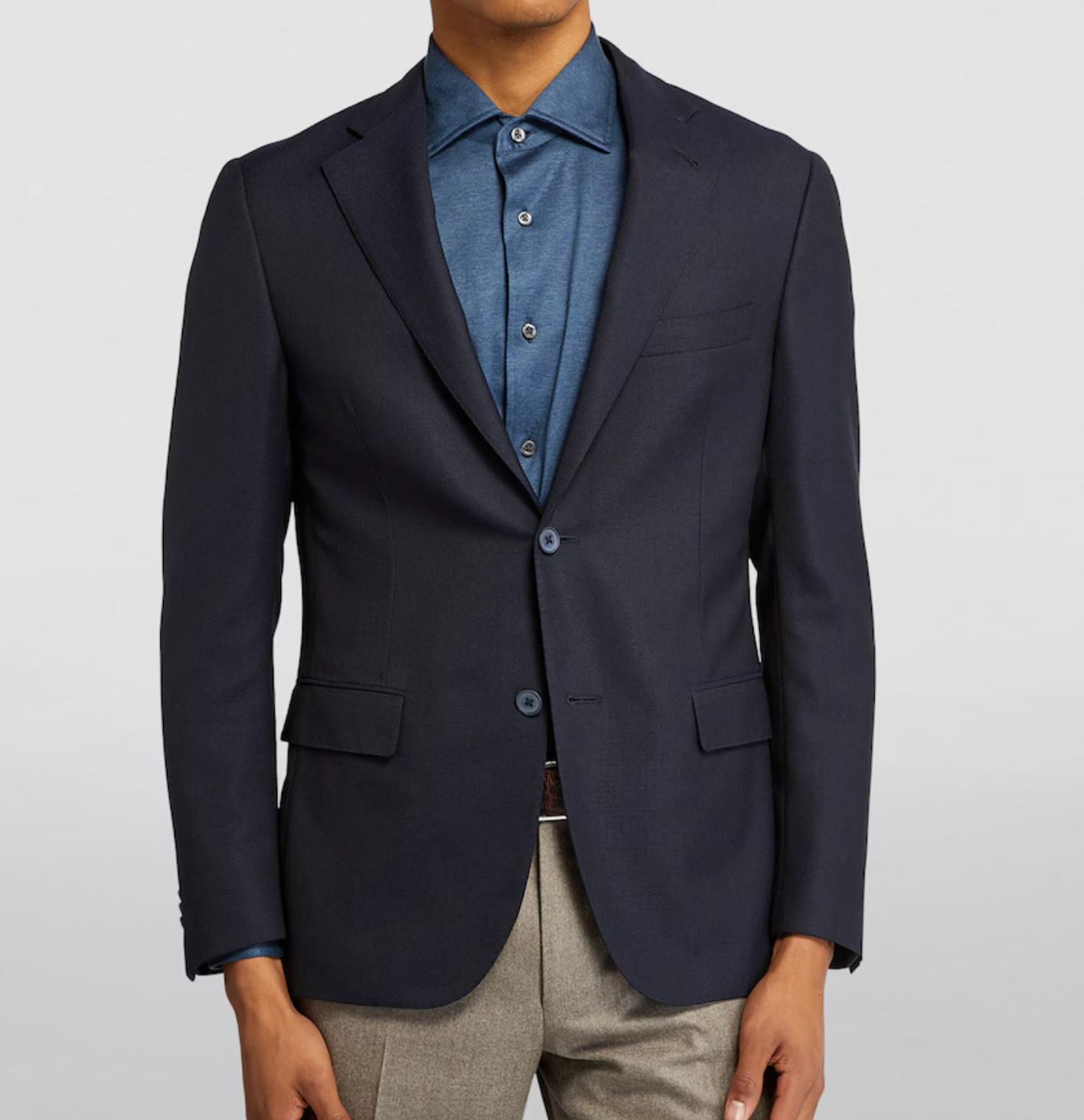 Corneliani Hopsack Wool Blazer