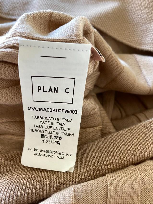 Plan C Nude Merino Wool Ribbed Cricket Jumper