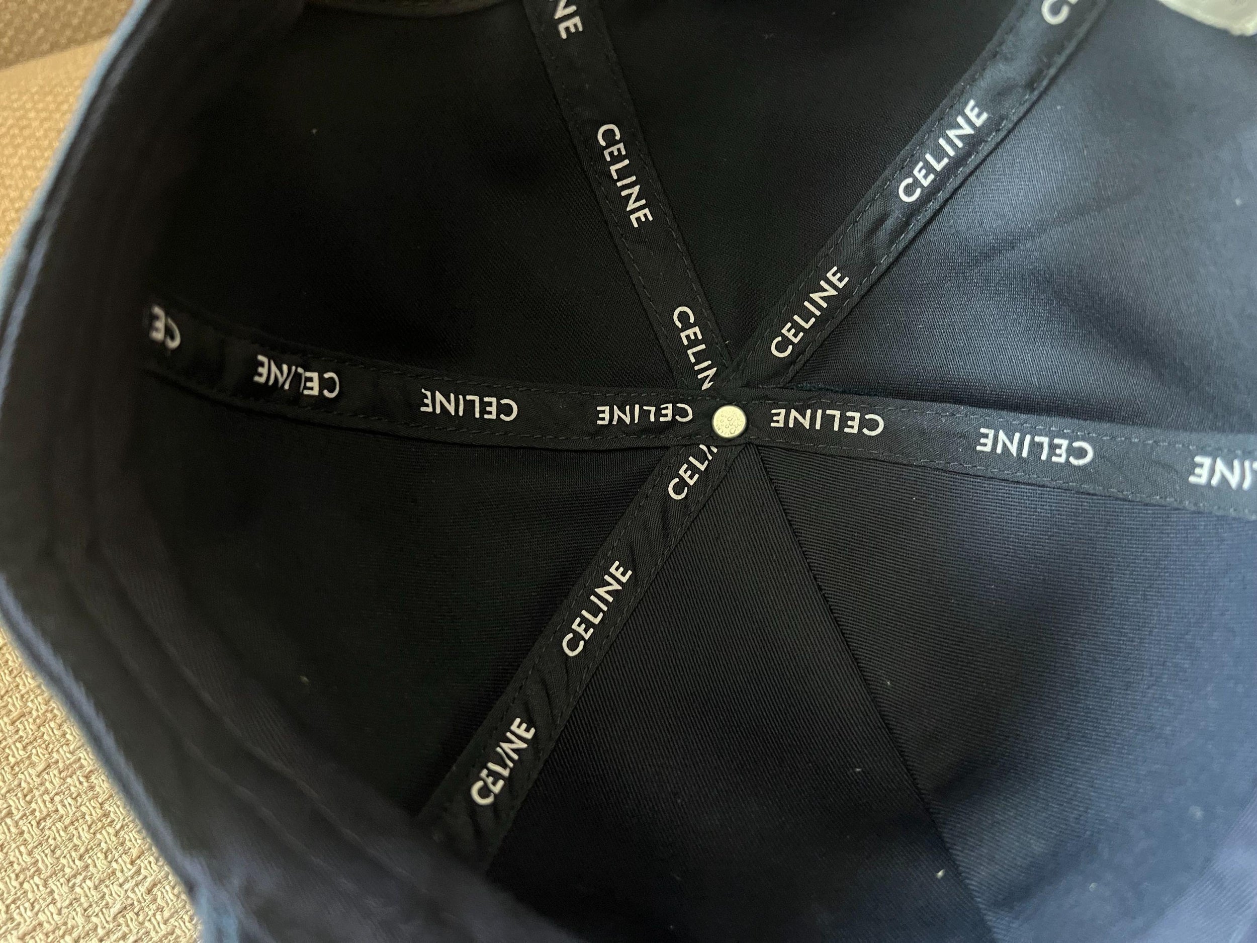 Celine Navy Blue Logo cap