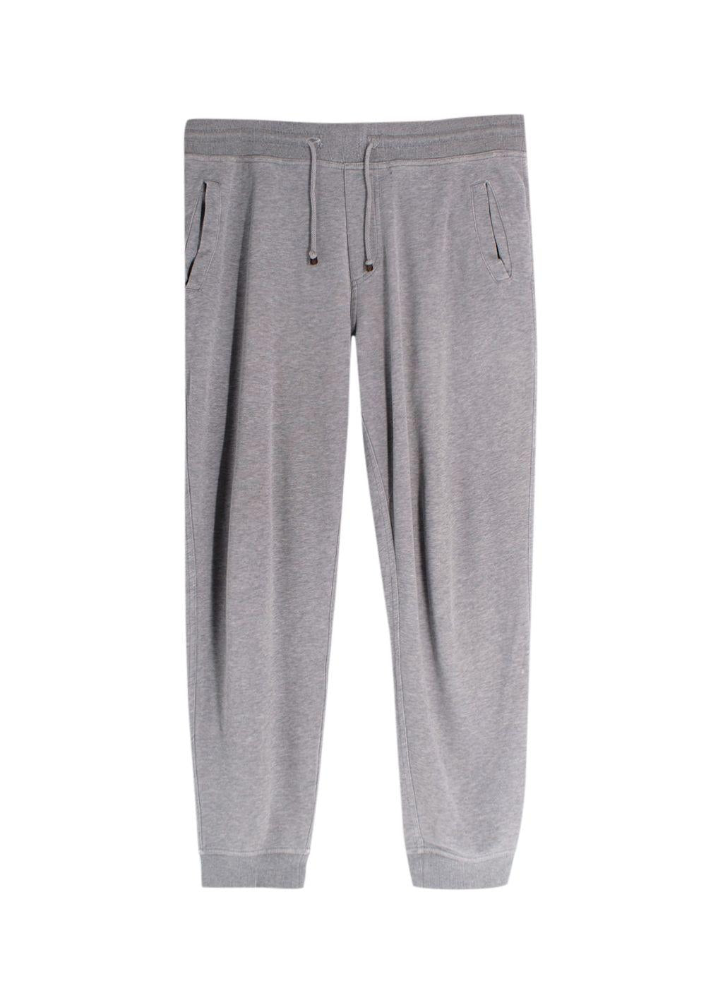 Brunello Cucinelli Grey Cuffed Sweatpants