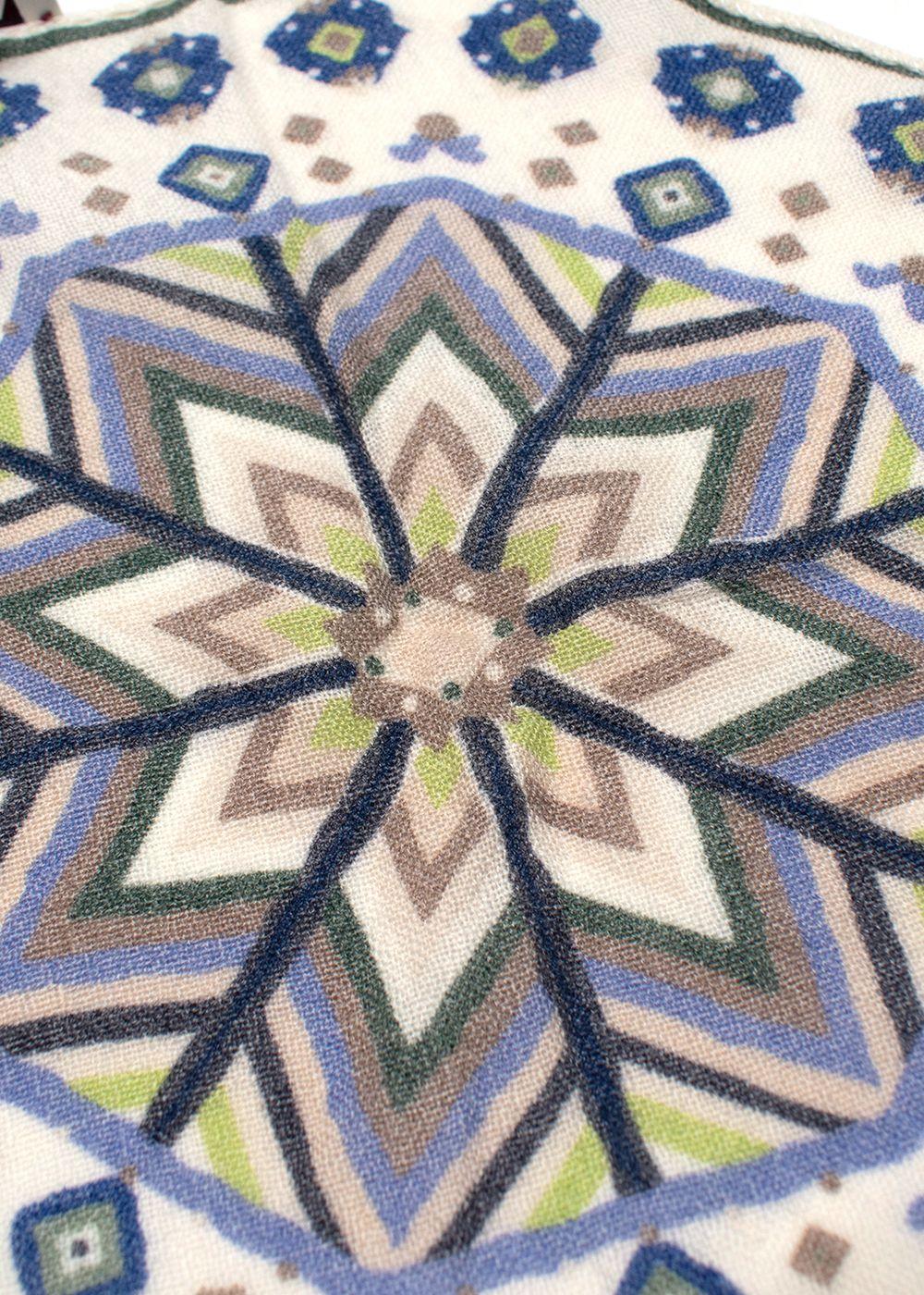 Geometric Wool Handkerchief