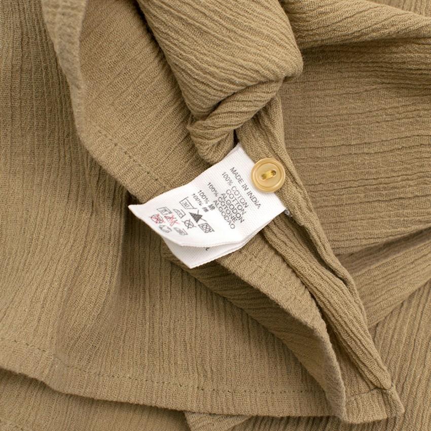 Bonpoint Girls 4Y Light Brown Crepon Blouse